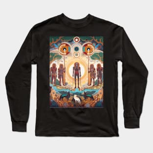 Explore the Cultural Depth: Australian Aboriginal Art and Unique Visual Traditions Long Sleeve T-Shirt